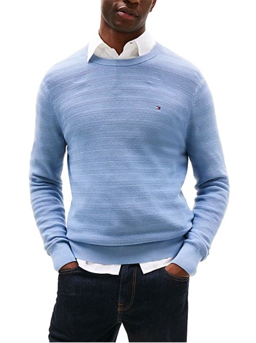 Maglioncino in cotone a righe Tommy Hilfiger | MW0MW39535C2B